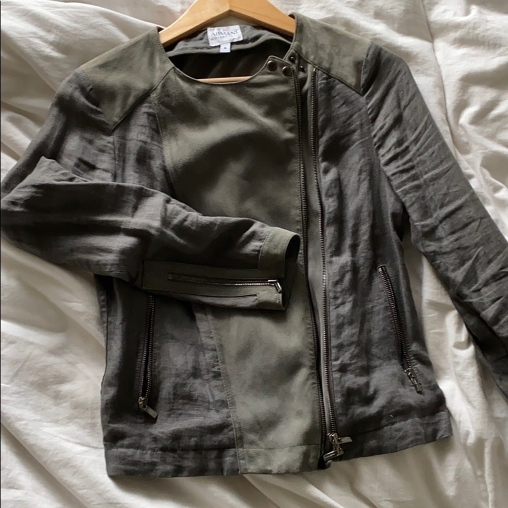 Armani collezioni linen/suede jacket